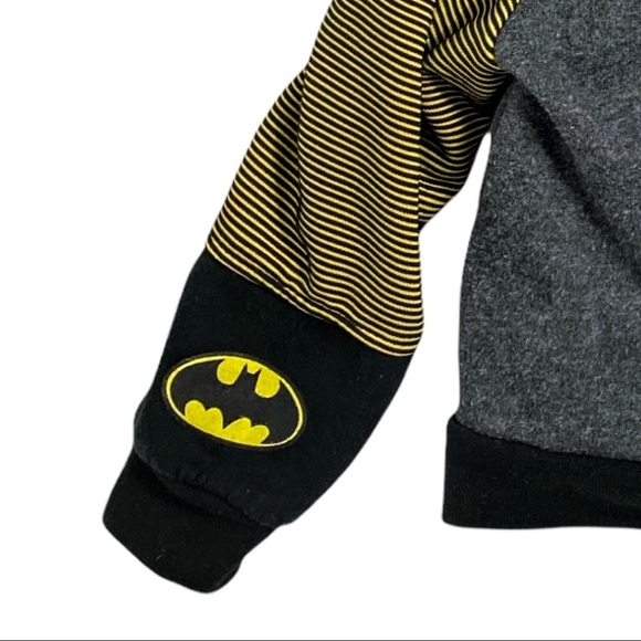 Batman Toddler Black & Yellow Full Zip Hoodie - Picture 5 of 13